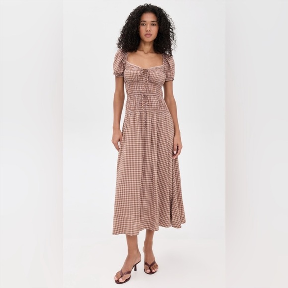 Reformation Dresses & Skirts - Reformation Rhett Midi Dress in Audrie Check